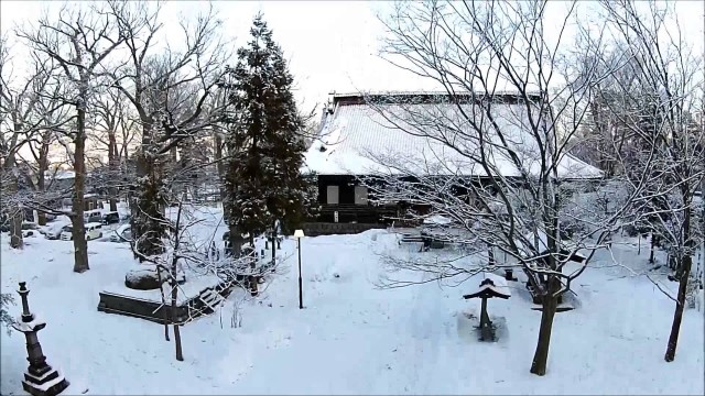 薬師公園・冬（山形市）